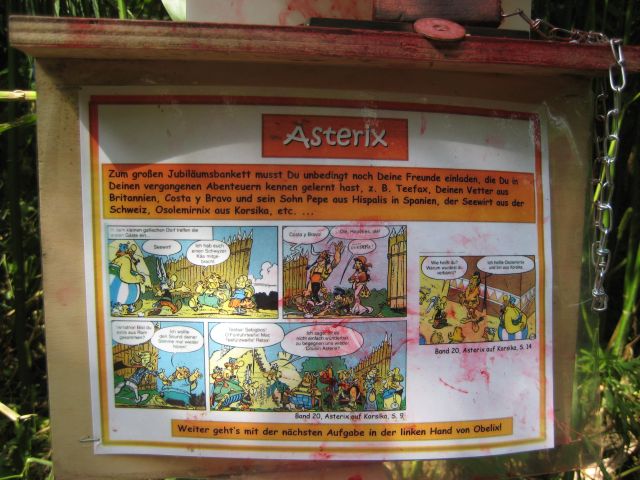 Eine der Stempelstationen