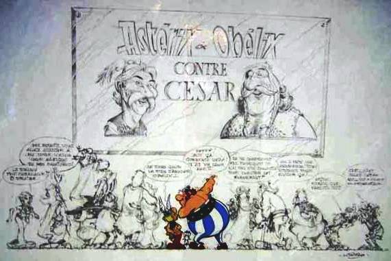 Ankündigungscomic zu Asterix u. Obelix gegen Cäsar (1999), Bild 1 mit Titelmotiv.jpg