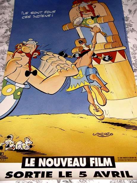 Ankündigungsplakat 'Astérix et les Indiens' (unterer Teil).jpg