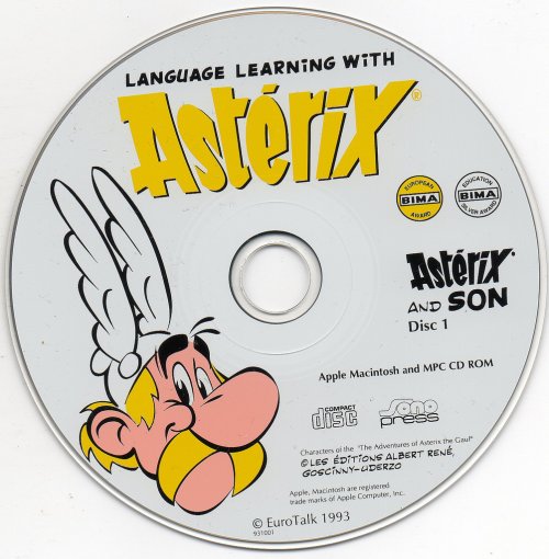 Language Learning with Asterix and Son CD Rom EuroTalk  dvd b.jpg