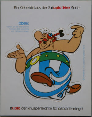 duplo Klebebild 2. Serie 1974 Obelix laufend.jpg